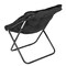 Flash Furniture Archer 28-in Oversized Faux Fur Folding Saucer Chair for Dorm, Bedroom, Black Faux Fur/Black Frame FV-FSC-027-BK-BK-GG - alternate 8